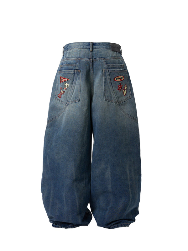 STITCH WIDELEG JEANS