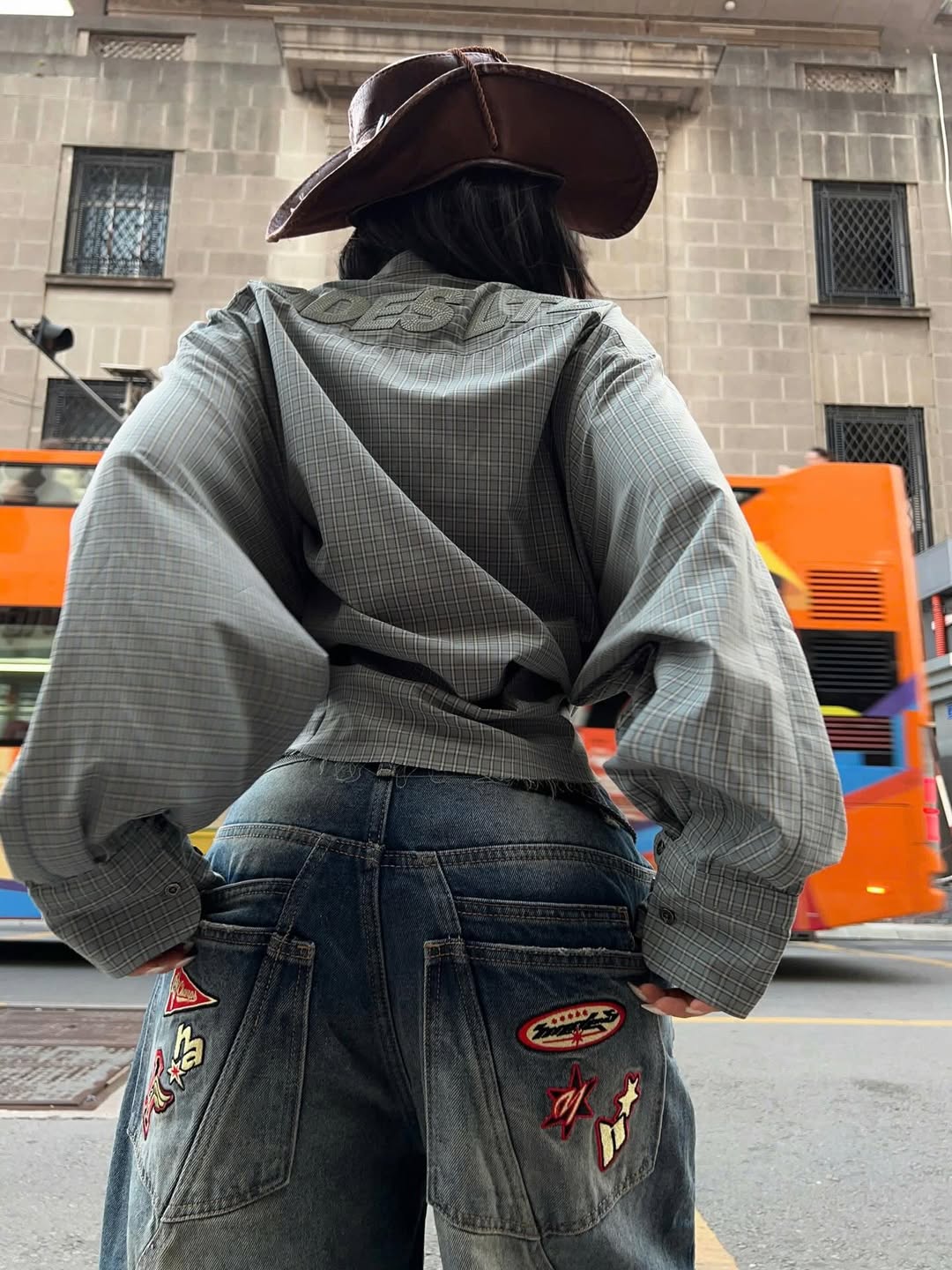 STITCH WIDELEG JEANS