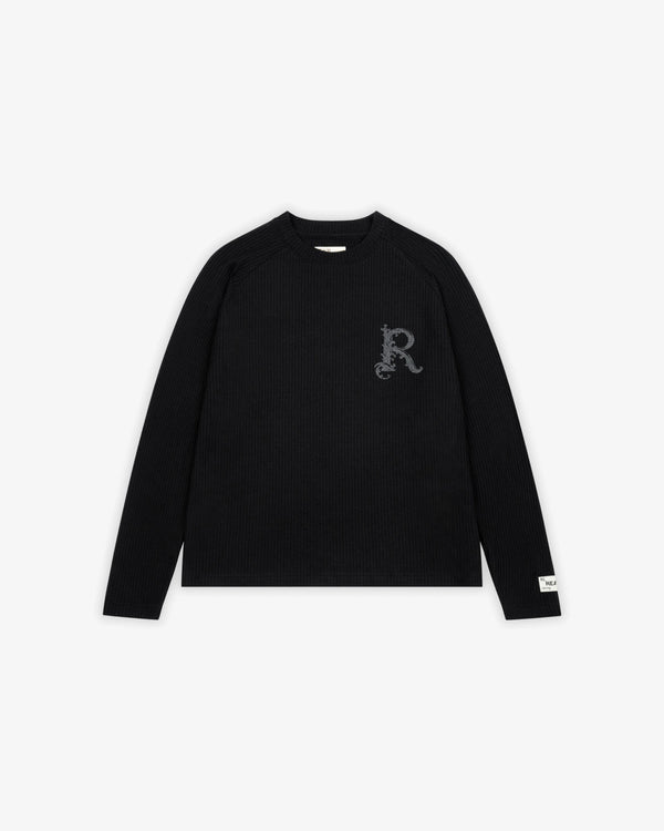 WAFFLE KNIT LONG SLEEVE