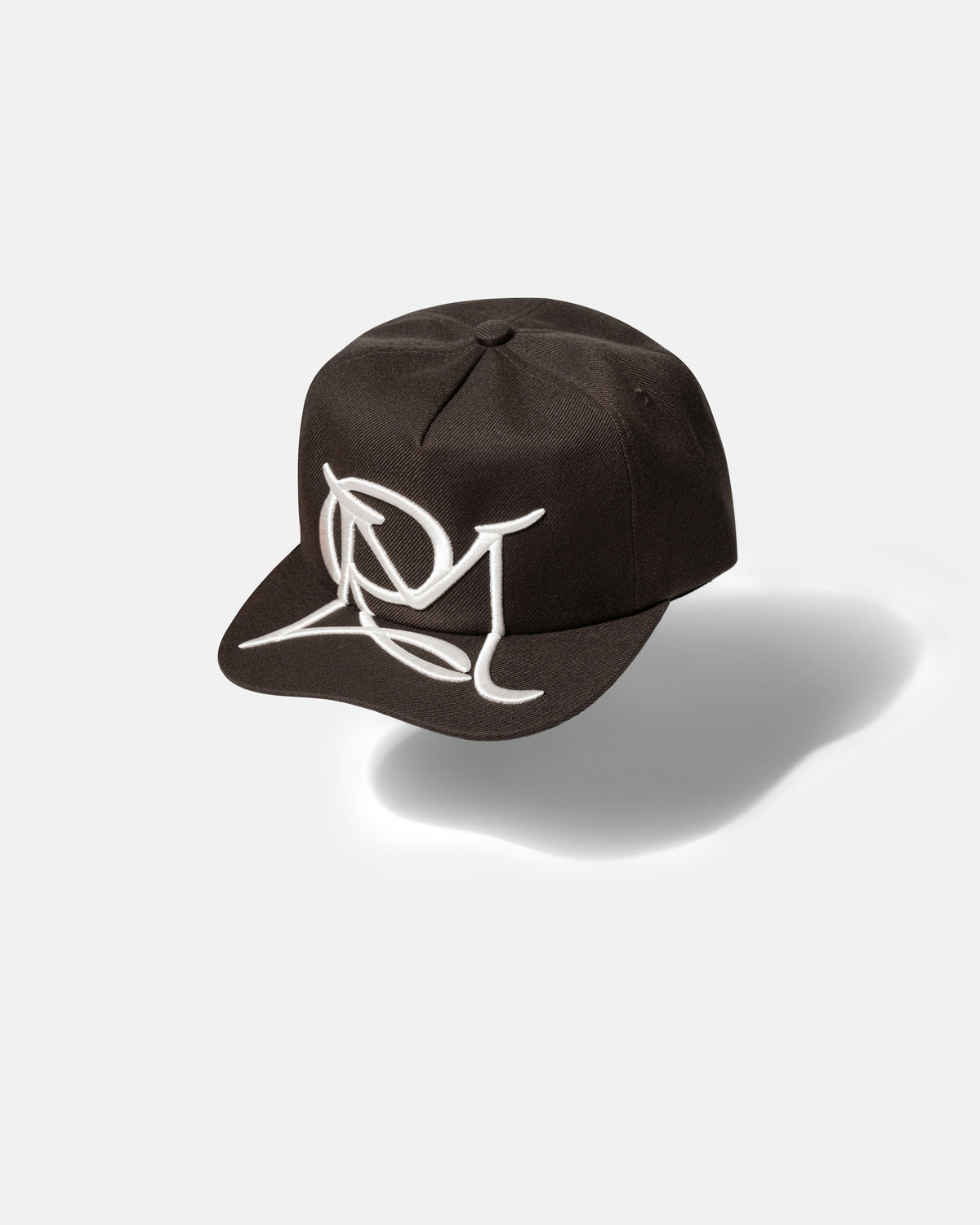 BIG ICON CURSIVE EMBROIDERY VINTAGE CAP WALNUT