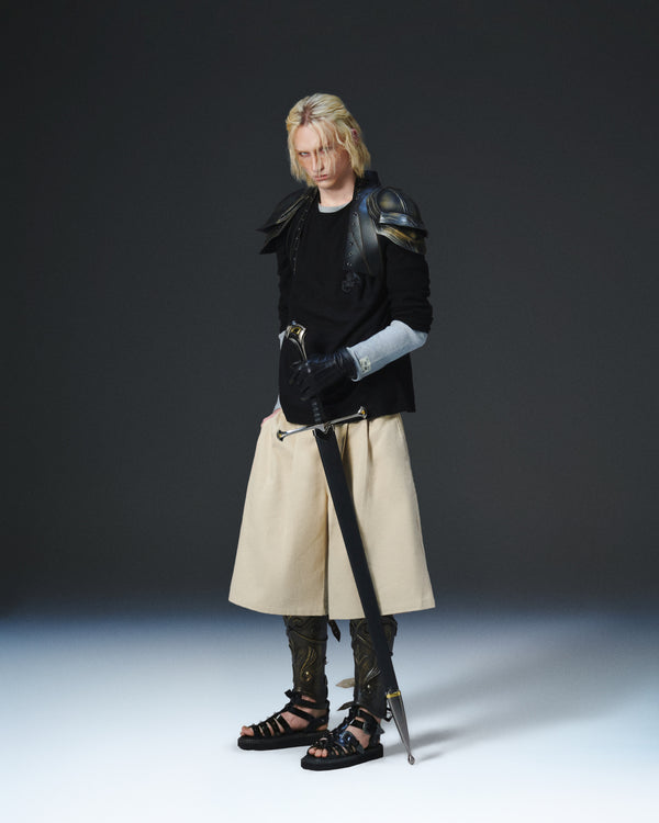 WAFFLE KNIT LONG SLEEVE