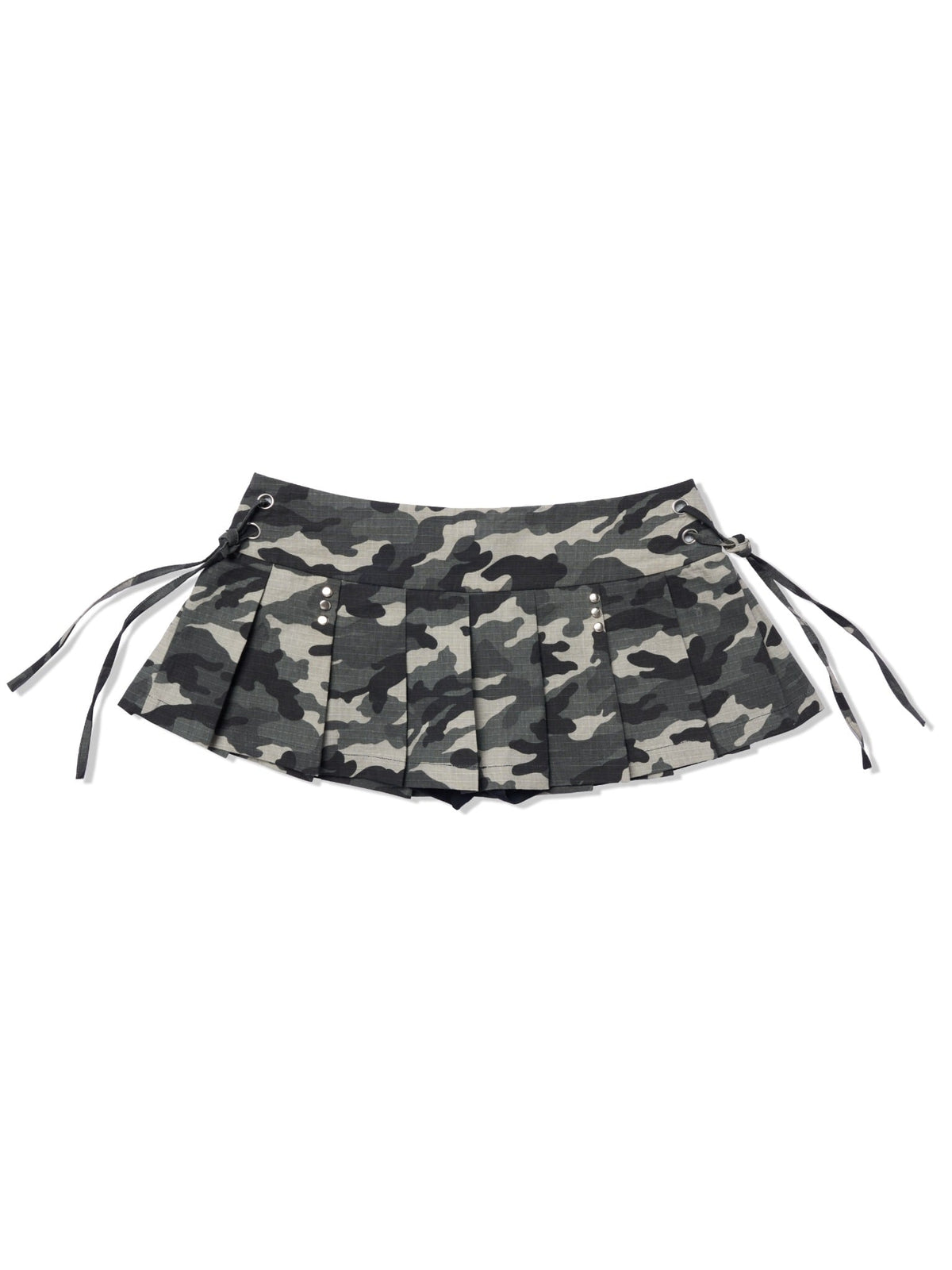 KHAKI CAMO MINI SKIRT