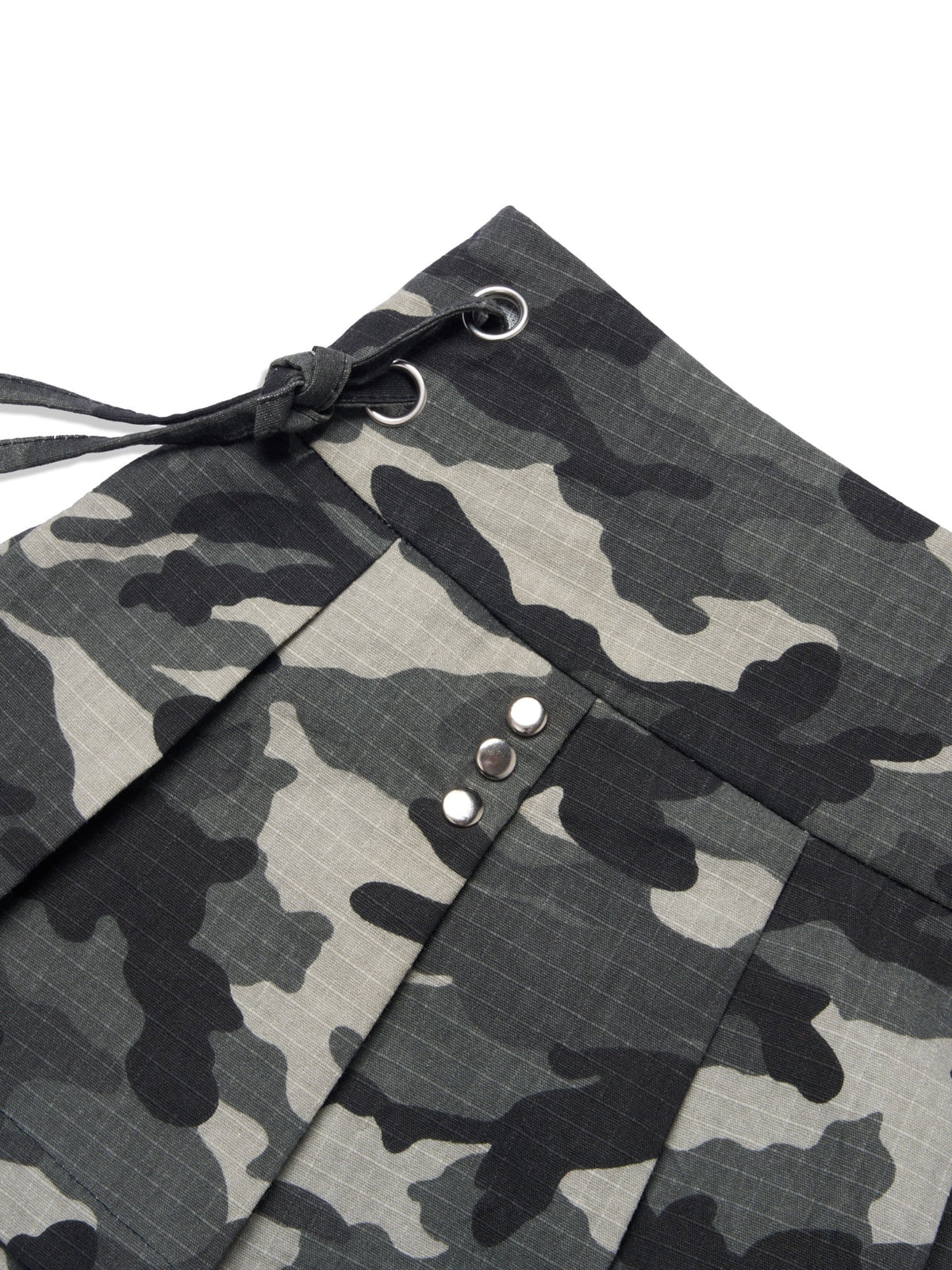 KHAKI CAMO MINI SKIRT