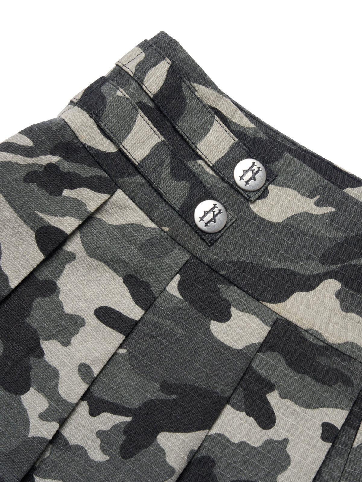 KHAKI CAMO MINI SKIRT